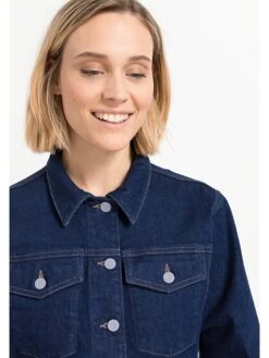 Jeansjacke In Dunkelblau -Modebe Kleidungs Geschäft hessnatur jeansjacke in dunkelblau 3