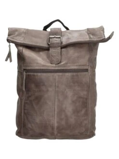 Leder-Rucksack In Taupe - (B)29 X (H)39 X (T)12,5 Cm