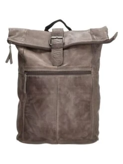 Leder-Rucksack In Taupe - (B)29 X (H)39 X (T)12,5 Cm -Modebe Kleidungs Geschäft hide and stitches leder rucksack in taupe b 29 x h 39 x t 12 5 cm 4