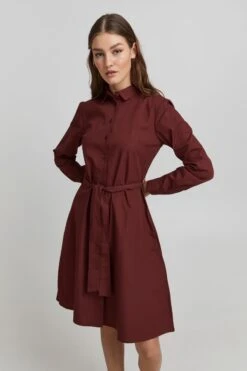 ICHI A-Linien-Kleid In Rot