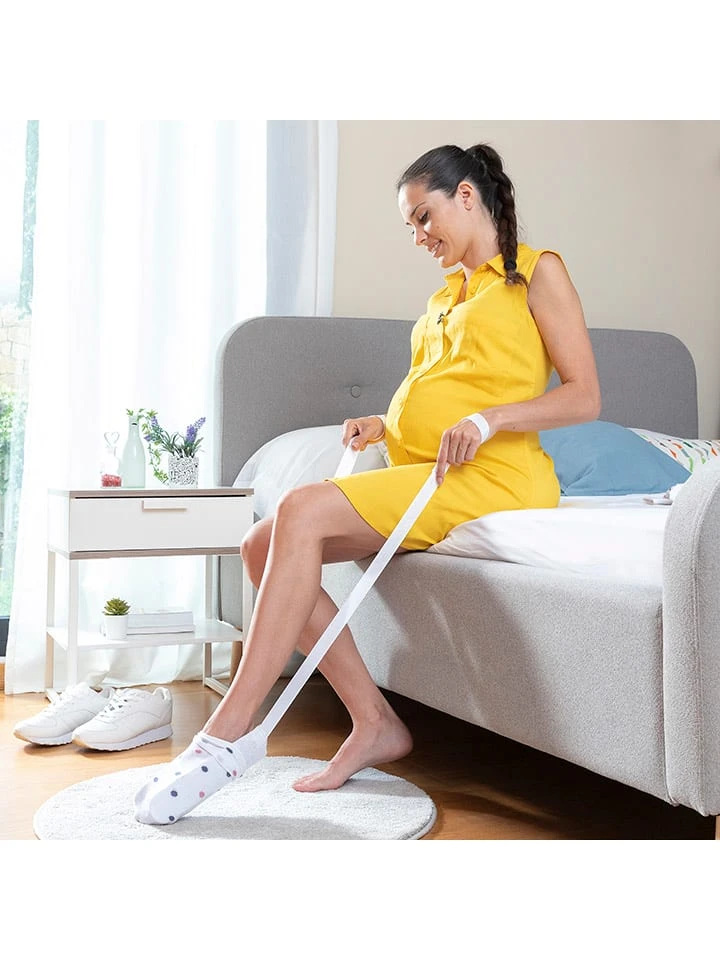 Innovagoods Sockenanziehhilfe In Grau/ Weiß 5 Innovagoods Sockenanziehhilfe In Grau/ Weiß – Bild 5