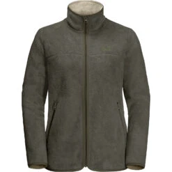 Jack Wolfskin Fleecejacke Chilly Walk In Oliv