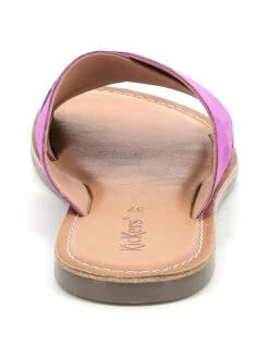 Kickers Leder-Pantoletten "Diaz-2" In Violett -Modebe Kleidungs Geschäft kickers leder pantoletten diaz 2 in violett 2