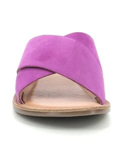 Kickers Leder-Pantoletten "Diaz-2" In Violett -Modebe Kleidungs Geschäft kickers leder pantoletten diaz 2 in violett 3