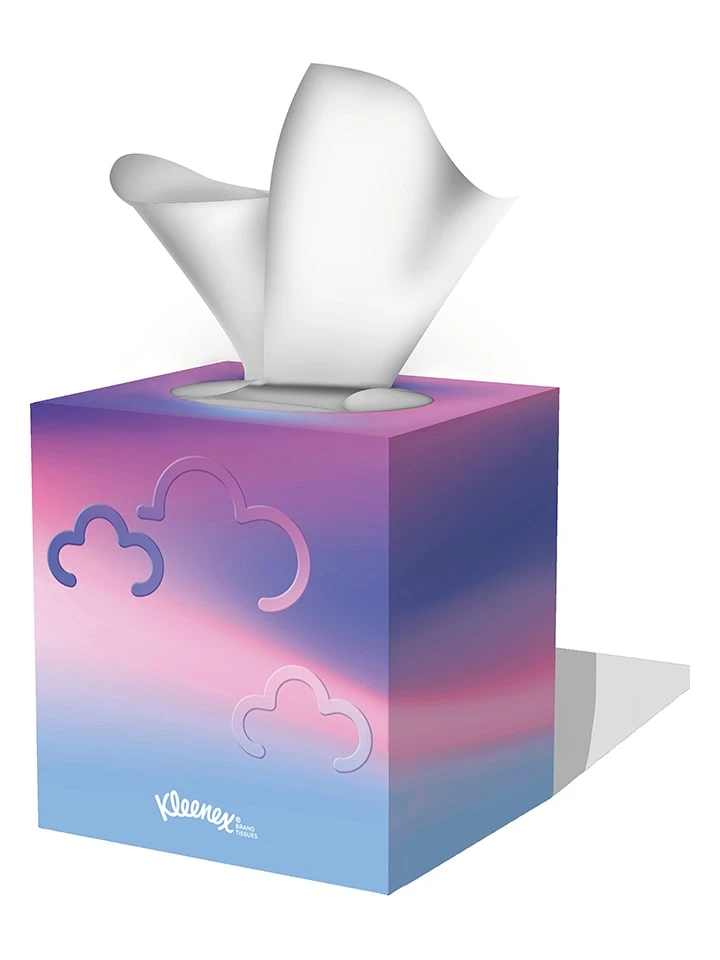 Kleenex 12er-Set Kosmetiktücher "Collection Würfel" - 12x 48 Stück 2 Kleenex 12er-Set Kosmetiktücher "Collection Würfel" - 12x 48 Stück – Bild 2