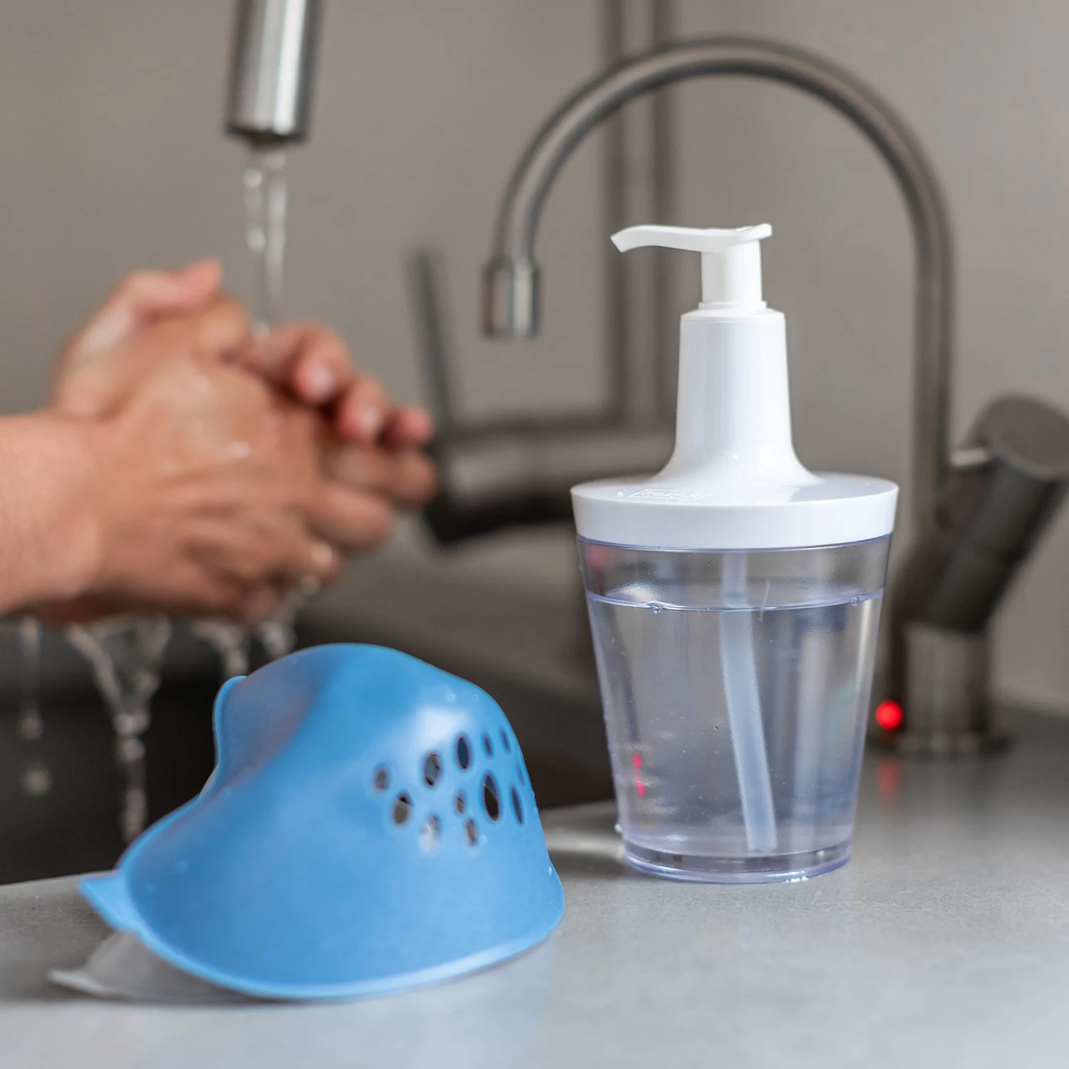 HI - Mund- Und Nasen- Maske In Organic Deep Blue 2 HI - Mund- Und Nasen- Maske In Organic Deep Blue – Bild 2