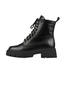 Schnürboots Mit Reißverschluss In BLACK