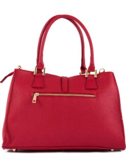 Leder-Henkeltasche "Crati" In Rot - (B)35 X (H)25 X (T)11 Cm -Modebe Kleidungs Geschäft lia biassoni leder henkeltasche crati in rot b 35 x h 25 x t 11 cm 3