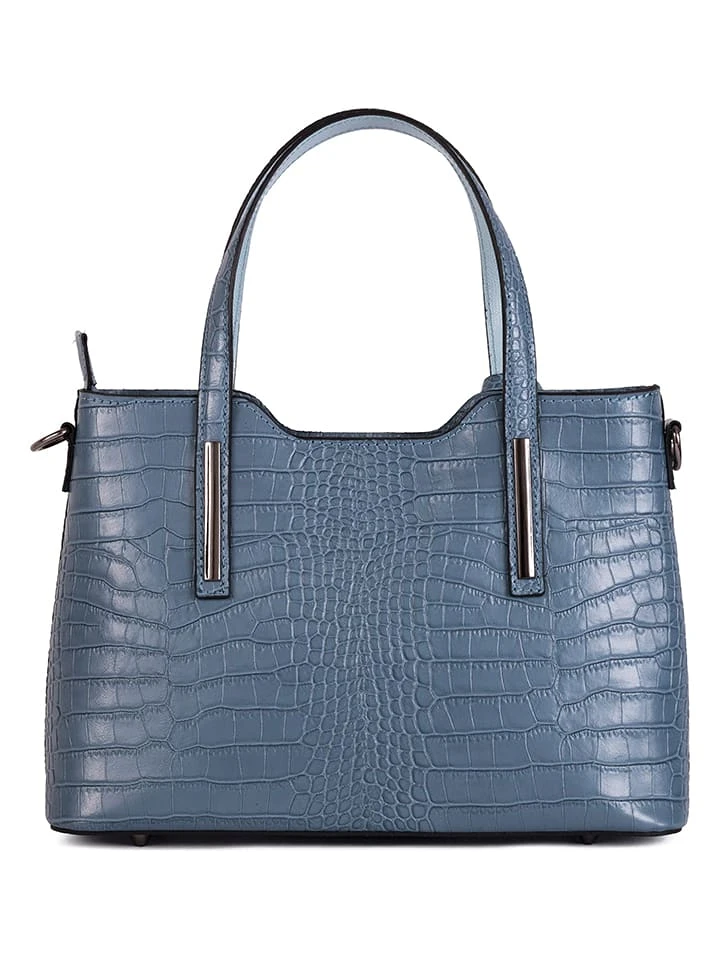 Leder-Henkeltasche In Blau - (B)32 X (H)22 X (T)12 Cm 2 Leder-Henkeltasche In Blau - (B)32 X (H)22 X (T)12 Cm – Bild 2