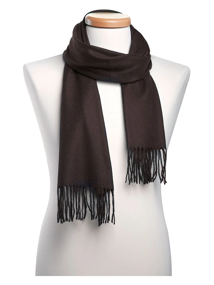 Wollschal In Dunkelbraun - (L)180 X (B)37 Cm 1 Wollschal In Dunkelbraun - (L)180 X (B)37 Cm