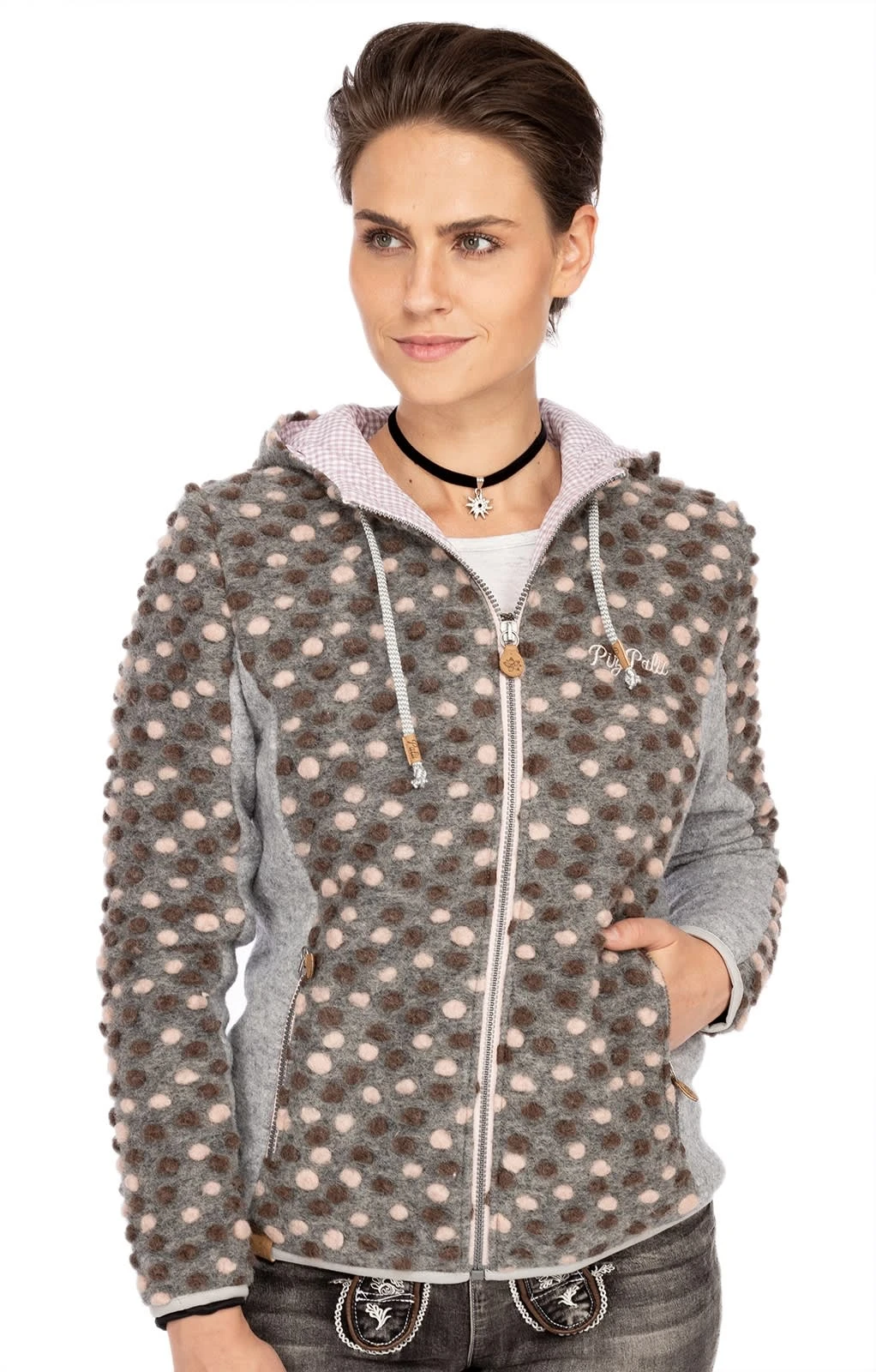 Jacke BICHL Rosa Grau 1 Jacke BICHL Rosa Grau