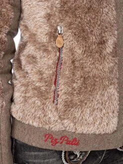 Jacke GAUTING Beige Rot -Modebe Kleidungs Geschäft marjo jacke gauting beige rot 2