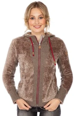 Jacke GAUTING Beige Rot