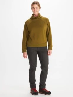 Marmot Fleecepullover "Rowan" In Khaki -Modebe Kleidungs Geschäft marmot fleecepullover rowan in khaki 2