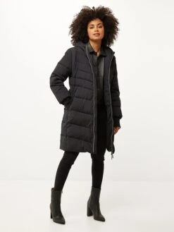 MEXX Steppmantel In Schwarz -Modebe Kleidungs Geschäft mexx steppmantel in schwarz 4