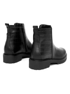 Leder-Boots In Schwarz 6 Leder-Boots In Schwarz -Modebe Kleidungs Geschäft mia loe leder boots in schwarz 2