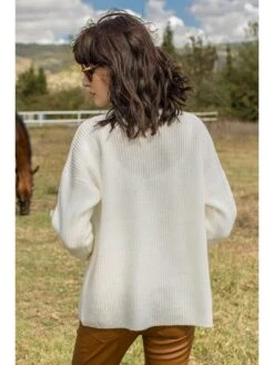 Pullover In Creme 3 Pullover In Creme -Modebe Kleidungs Geschäft milan kiss pullover in creme 1