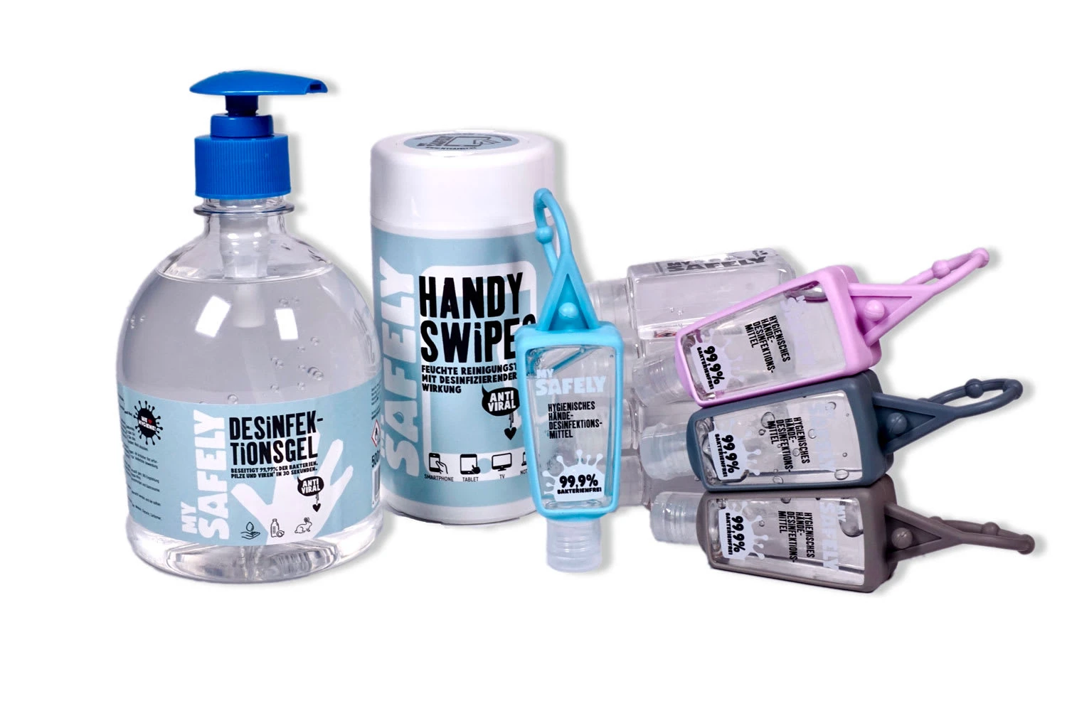 6tlg. Family Hygiene Set + 4 X Refill In Bunt- 1 X 500ml + 8 X 30ml 1 6tlg. Family Hygiene Set + 4 X Refill In Bunt- 1 X 500ml + 8 X 30ml