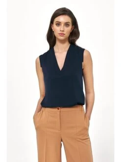 Bluse In Dunkelblau 8 Bluse In Dunkelblau -Modebe Kleidungs Geschäft nife bluse in dunkelblau 2