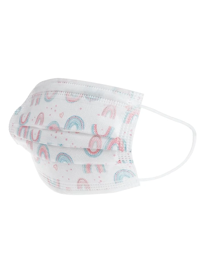 Nuby Mund- Und Nasen-Masken In Weiß - 10 Stück (4-12 Jahre) 2 Nuby Mund- Und Nasen-Masken In Weiß - 10 Stück (4-12 Jahre) – Bild 2