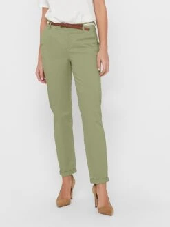 ONLY Hose "Biana" In Grün -Modebe Kleidungs Geschäft only hose biana in grun 2