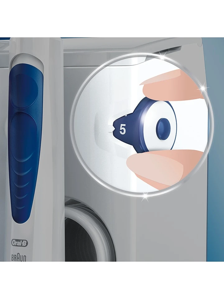 Oral B 5tlg. Mundduschen-Set "Oral-B OxyJet" In Weiß/ Blau 2 Oral B 5tlg. Mundduschen-Set "Oral-B OxyJet" In Weiß/ Blau – Bild 2