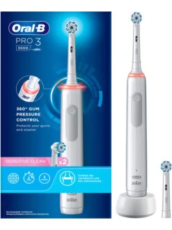Oral B Elektr. Zahnbürste "Pro 3 3000" In Weiß -Modebe Kleidungs Geschäft oral b elektr zahnburste pro 3 3000 in weiss 2