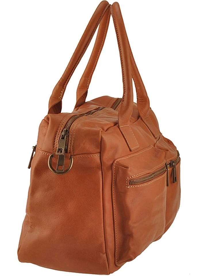 Leder-Henkeltasche "Starna" In Cognac - (B)34 X (H)26 X (T)14 Cm 3 Leder-Henkeltasche "Starna" In Cognac - (B)34 X (H)26 X (T)14 Cm – Bild 3