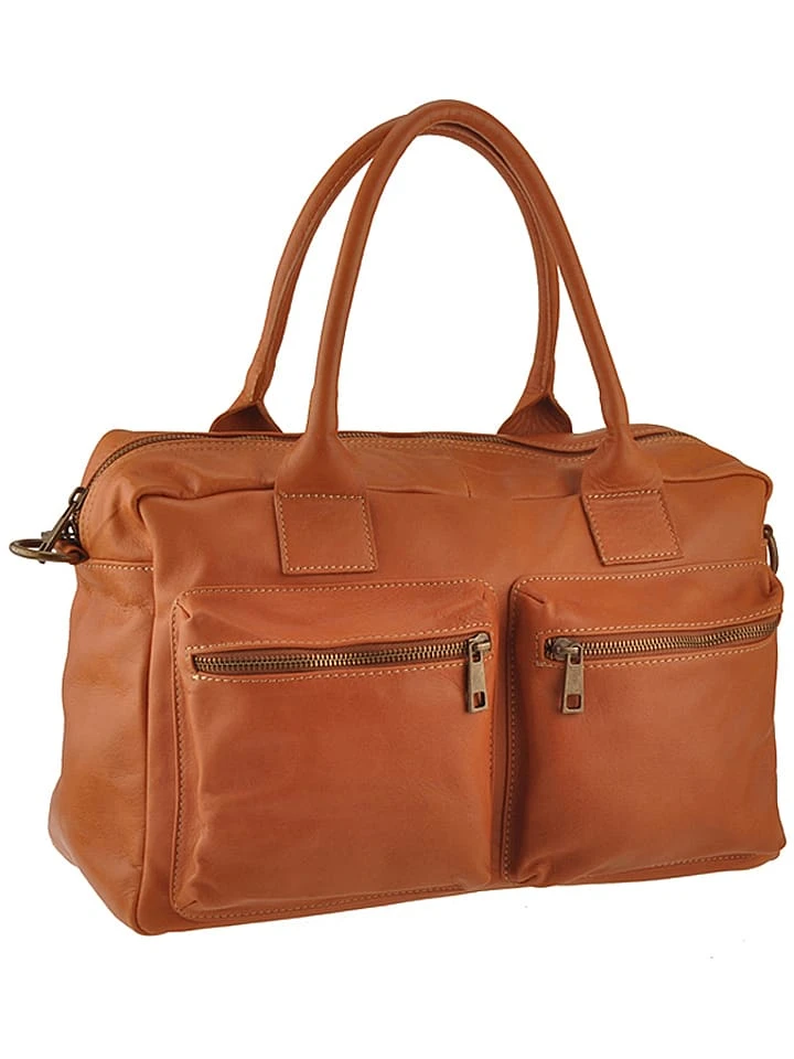 Leder-Henkeltasche "Starna" In Cognac - (B)34 X (H)26 X (T)14 Cm 1 Leder-Henkeltasche "Starna" In Cognac - (B)34 X (H)26 X (T)14 Cm