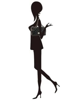 Leder-Schultertasche "Edalea" In Schwarz - (B)27 X (H)18 X (T)12 Cm -Modebe Kleidungs Geschäft ore10 leder schultertasche edalea in schwarz b 27 x h 18 x t 12 cm 4