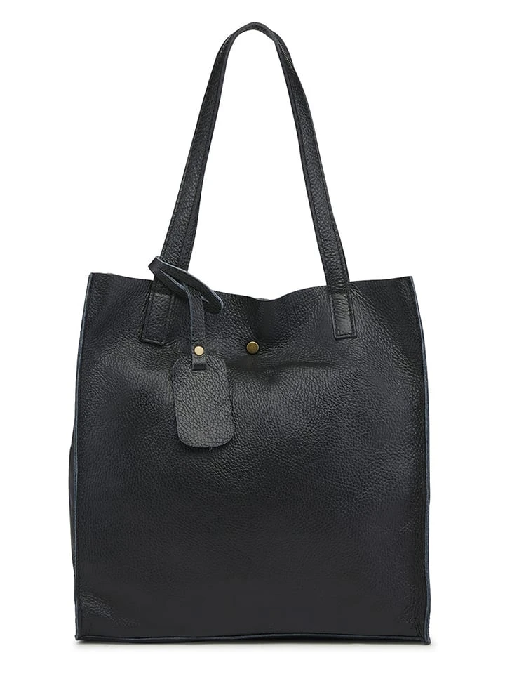 Leder-Schultertasche "Ortega" In Schwarz - (B)33 X (H)38 X (T)15 Cm 1 Leder-Schultertasche "Ortega" In Schwarz - (B)33 X (H)38 X (T)15 Cm