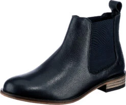 Flache Casual Leder Chelsea Boots