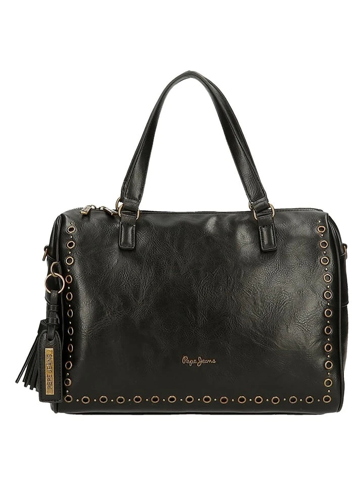 Pepe Jeans Henkeltasche In Schwarz - (B)34 X (H)23 Cm 2 Pepe Jeans Henkeltasche In Schwarz - (B)34 X (H)23 Cm – Bild 2