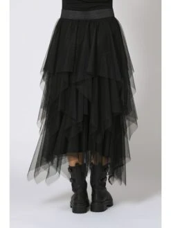 Rock "Idelia" In Schwarz -Modebe Kleidungs Geschäft plus size company rock idelia in schwarz 2