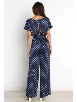 Jumpsuit In Dunkelblau/ Weiß 11 Jumpsuit In Dunkelblau/ Weiß -Modebe Kleidungs Geschäft pretty summer jumpsuit in dunkelblau weiss 5