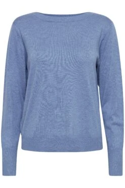 Strickpullover In Blau -Modebe Kleidungs Geschäft pulz jeans strickpullover in blau 5