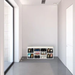 12x Schuhstapler In Schwarz -Modebe Kleidungs Geschäft relaxdays 12x schuhstapler in schwarz 4