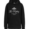 Replay Hoodie Garment Dyed Cotton Fleece In Schwarz