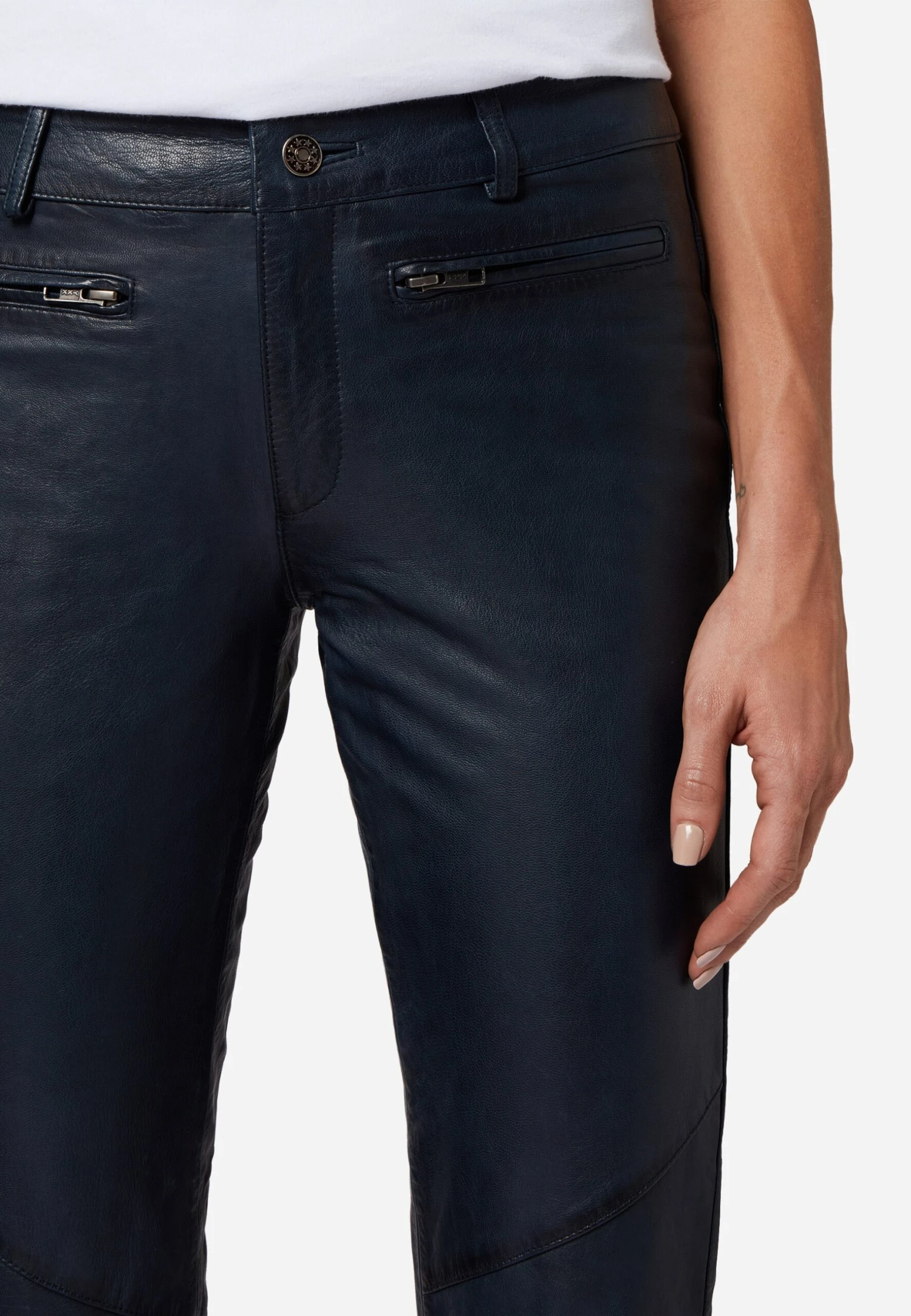 Lederhose Donna II In Blau 4 Lederhose Donna II In Blau – Bild 4