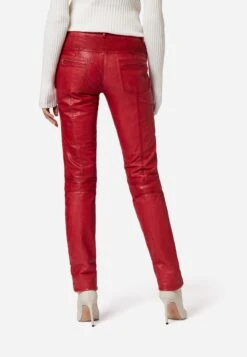 Lederhose Donna In Rot -Modebe Kleidungs Geschäft ricano lederhose donna in rot 2