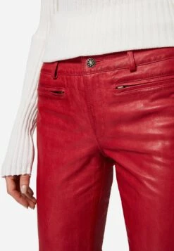 Lederhose Donna In Rot -Modebe Kleidungs Geschäft ricano lederhose donna in rot 3