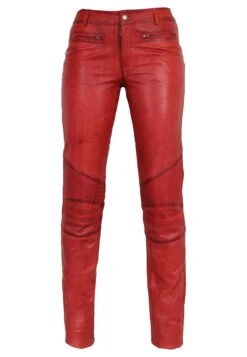 Lederhose Donna In Rot -Modebe Kleidungs Geschäft ricano lederhose donna in rot 5