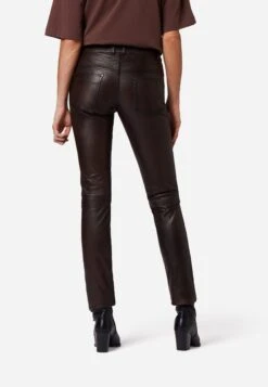 Lederhose Dorin In Braun -Modebe Kleidungs Geschäft ricano lederhose dorin in braun 2