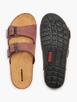 Pantolette Bordeaux -Modebe Kleidungs Geschäft romika pantolette bordeaux 2