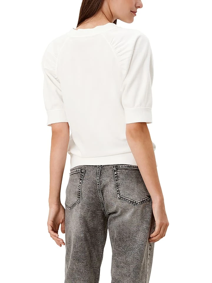 S.Oliver Sweatshirt In Weiß 2 S.Oliver Sweatshirt In Weiß – Bild 2