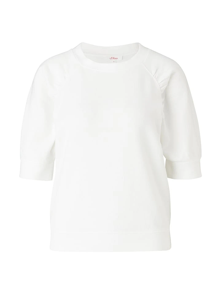 S.Oliver Sweatshirt In Weiß 4 S.Oliver Sweatshirt In Weiß – Bild 4