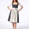 Dirndl In Schwarz/ Beige