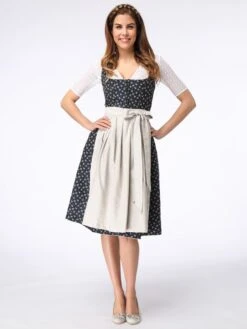 Dirndl In Schwarz/ Beige
