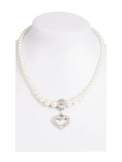 Perlenkette 14007 Mit Herzanhänger