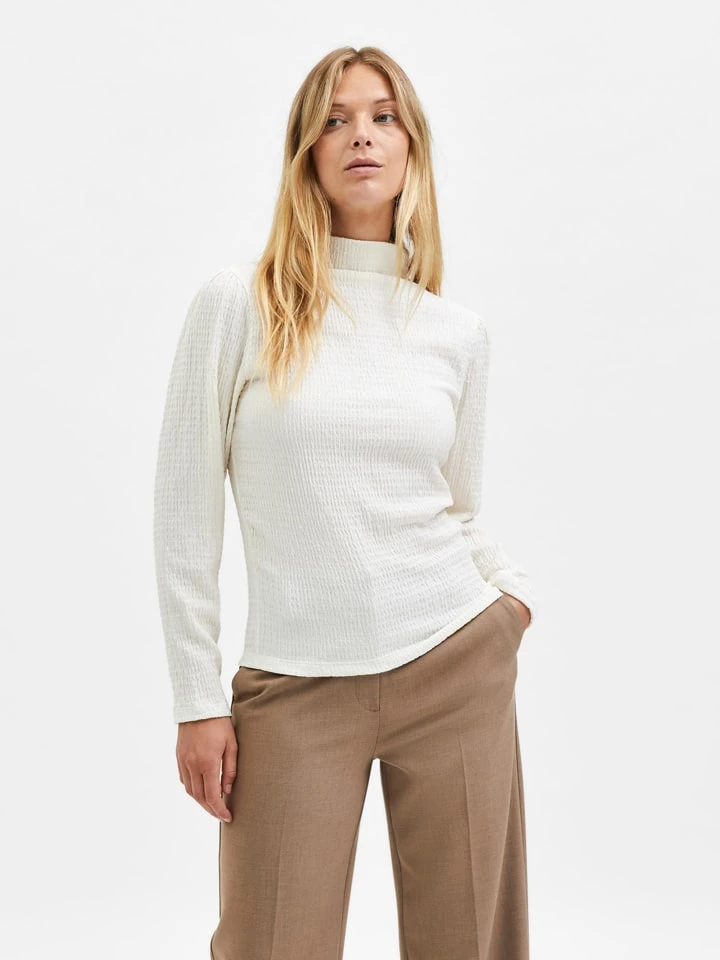 Selected Femme Bluse "Bea" In Weiß 2 Selected Femme Bluse "Bea" In Weiß – Bild 2